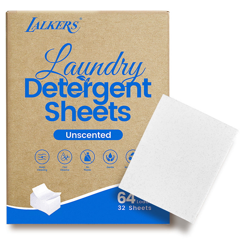 32 Unscented Detergent Sheets